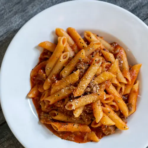 Pasta digital menu item